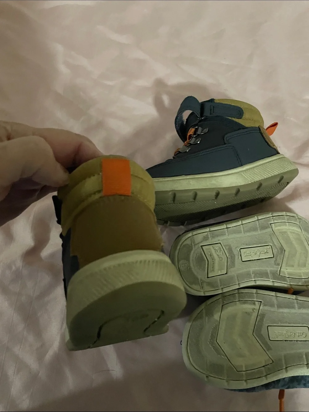 Cat & Jack Navy Sneakers with Orange Accents - Kids Pack